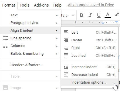 GoogleDocs_GettoIndentation